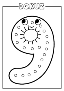 9-Rakam-Boyama-Sayfasi