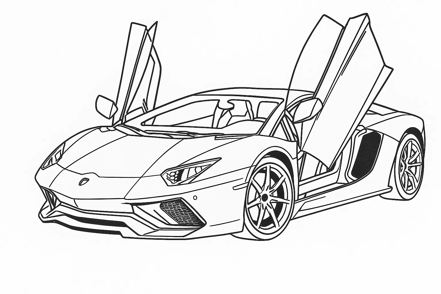 Lamborghini Boyama Sayfası