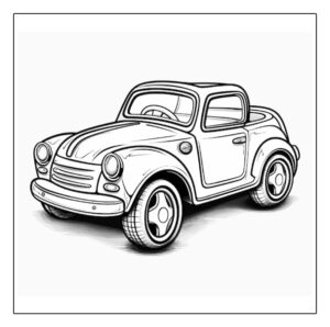 Araba Boyama Sayfası-1