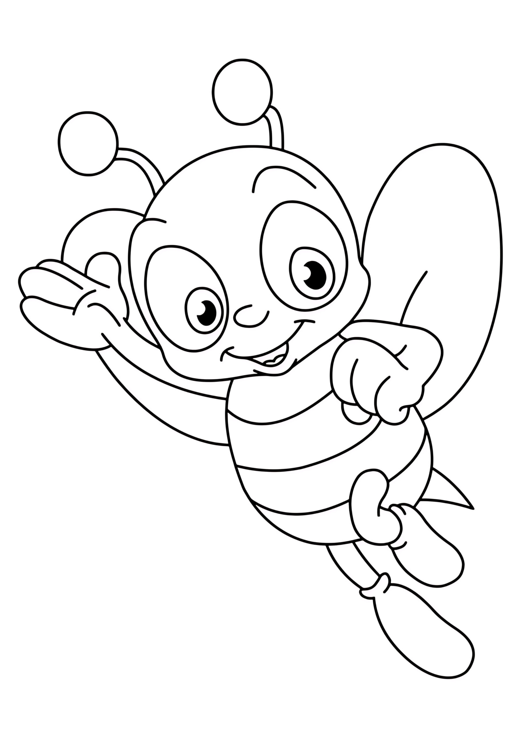 Arı Boyama Sayfası indir