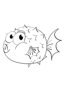 Balon Balığı Boyama Sayfası