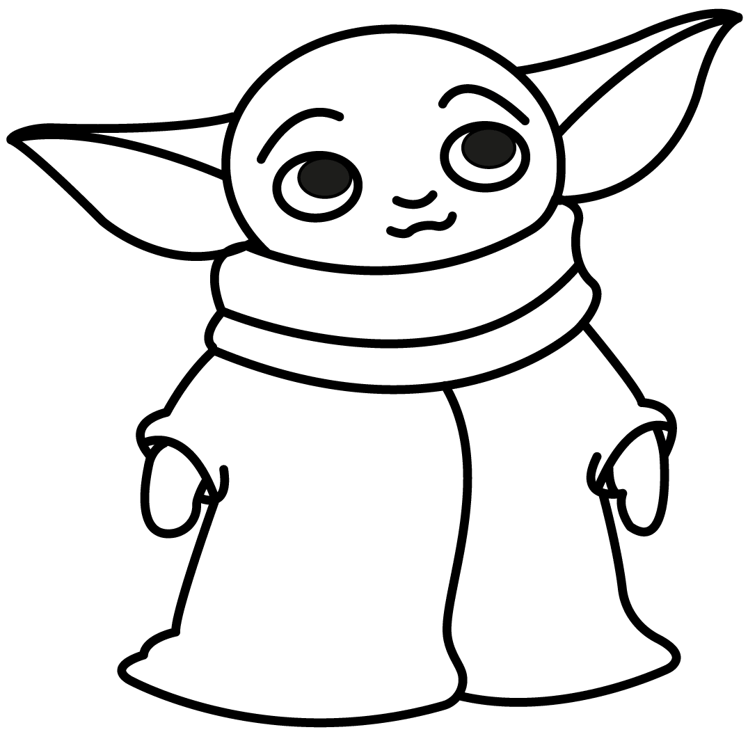 Chibi Yoda Boyama Sayfası