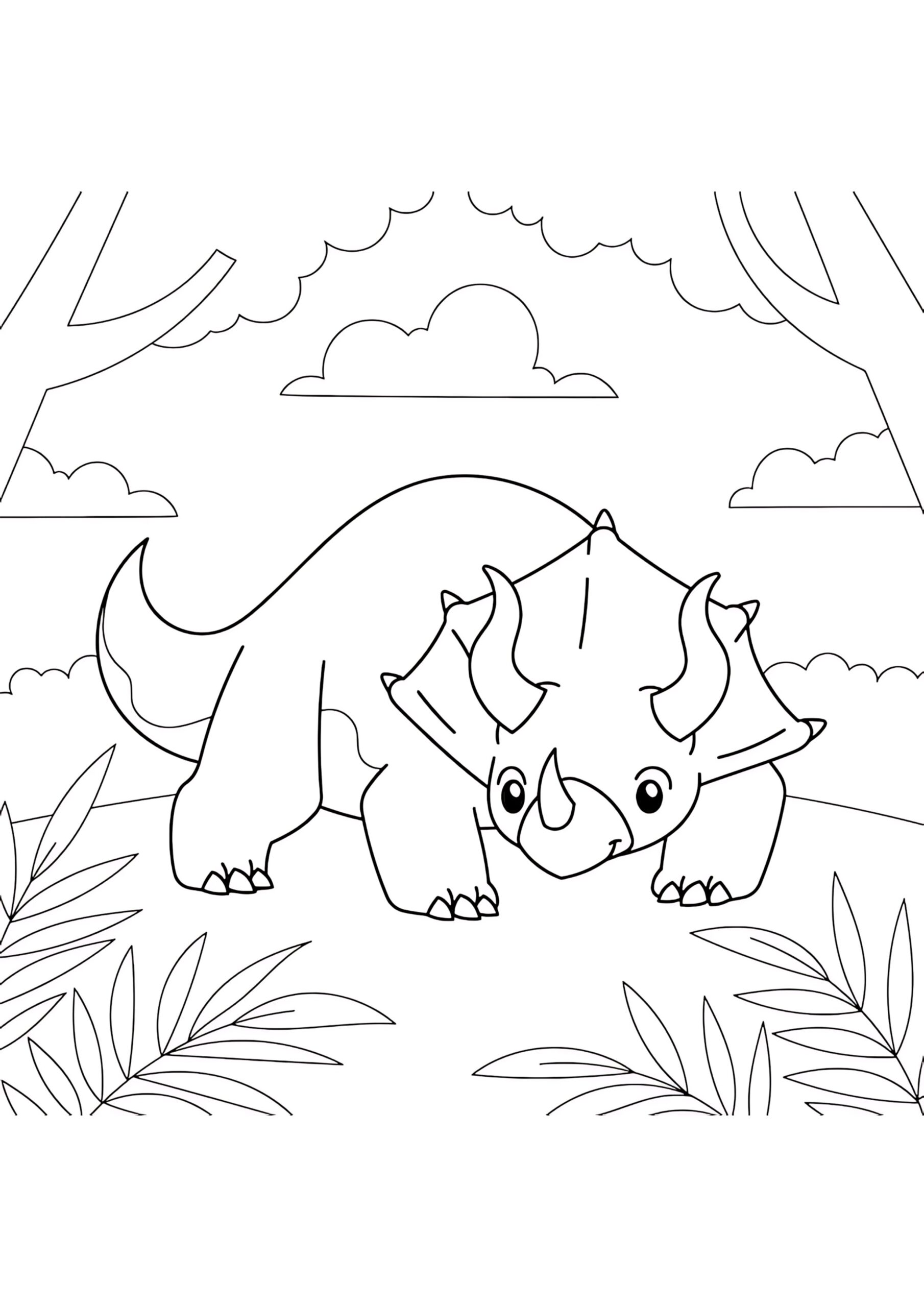 Dinozor Boyama Sayfası pdf