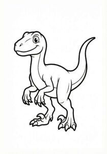 Dinozor Boyama Sayfası-1