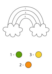 Gökkuşağı Boyama Sayfası