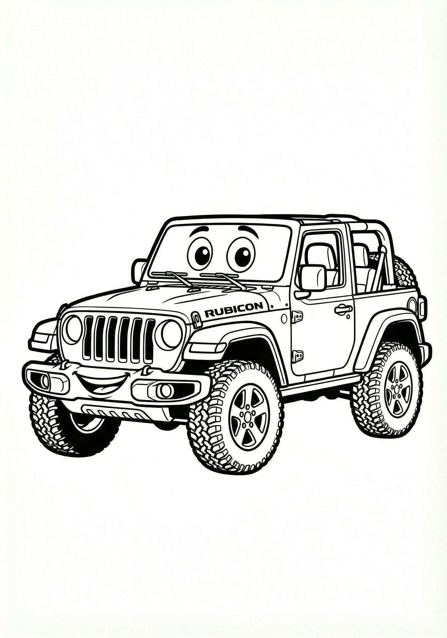 Jeep Arazi Aracı Boyama Sayfası