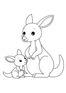 Kanguru Boyama Sayfası pdf indir