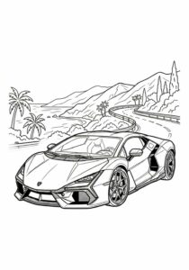 Lamborghini Boyama Sayfası-1