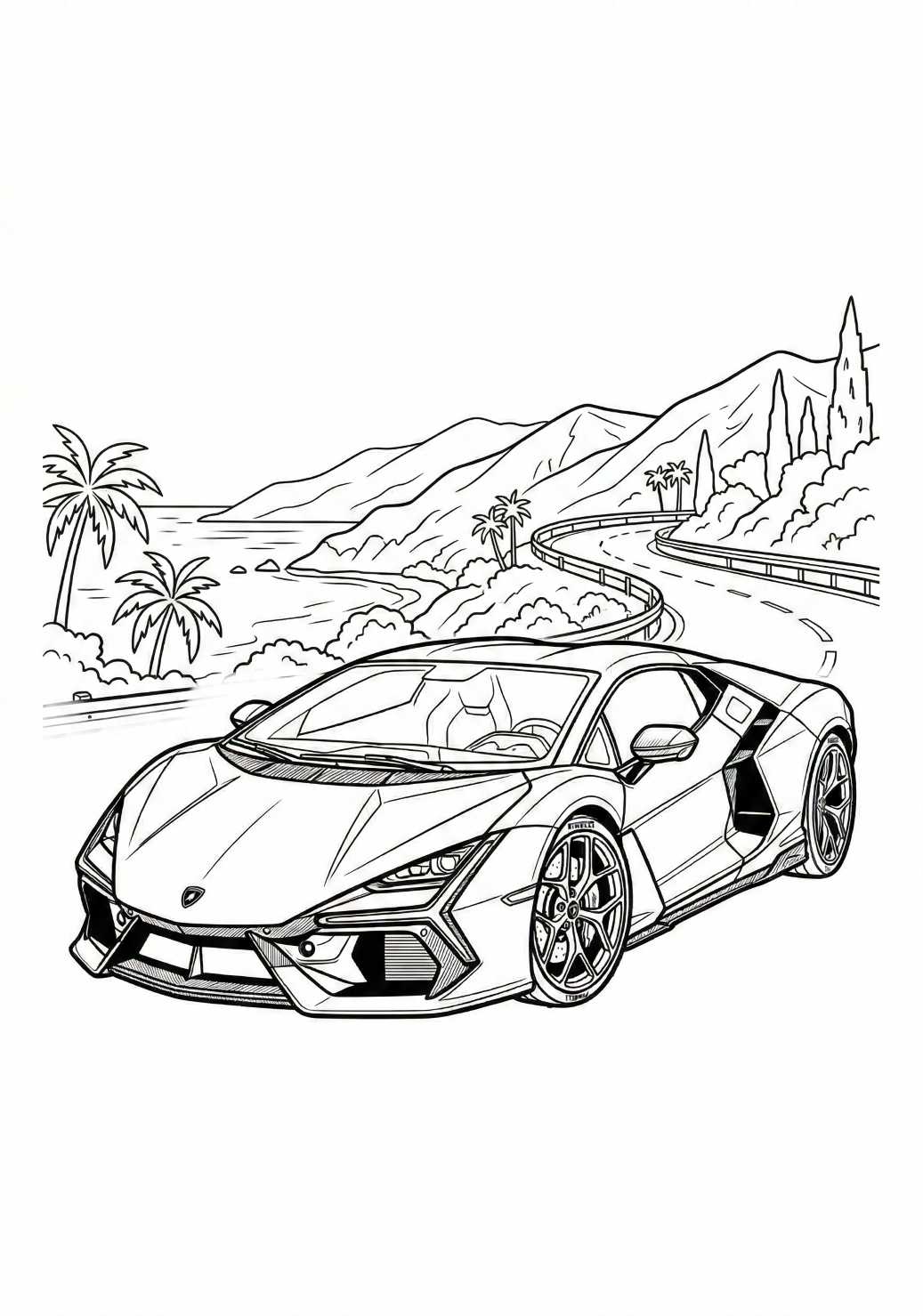 Lamborghini Boyama Sayfası-1