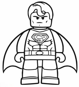 Lego Süpermen Boyama Sayfası