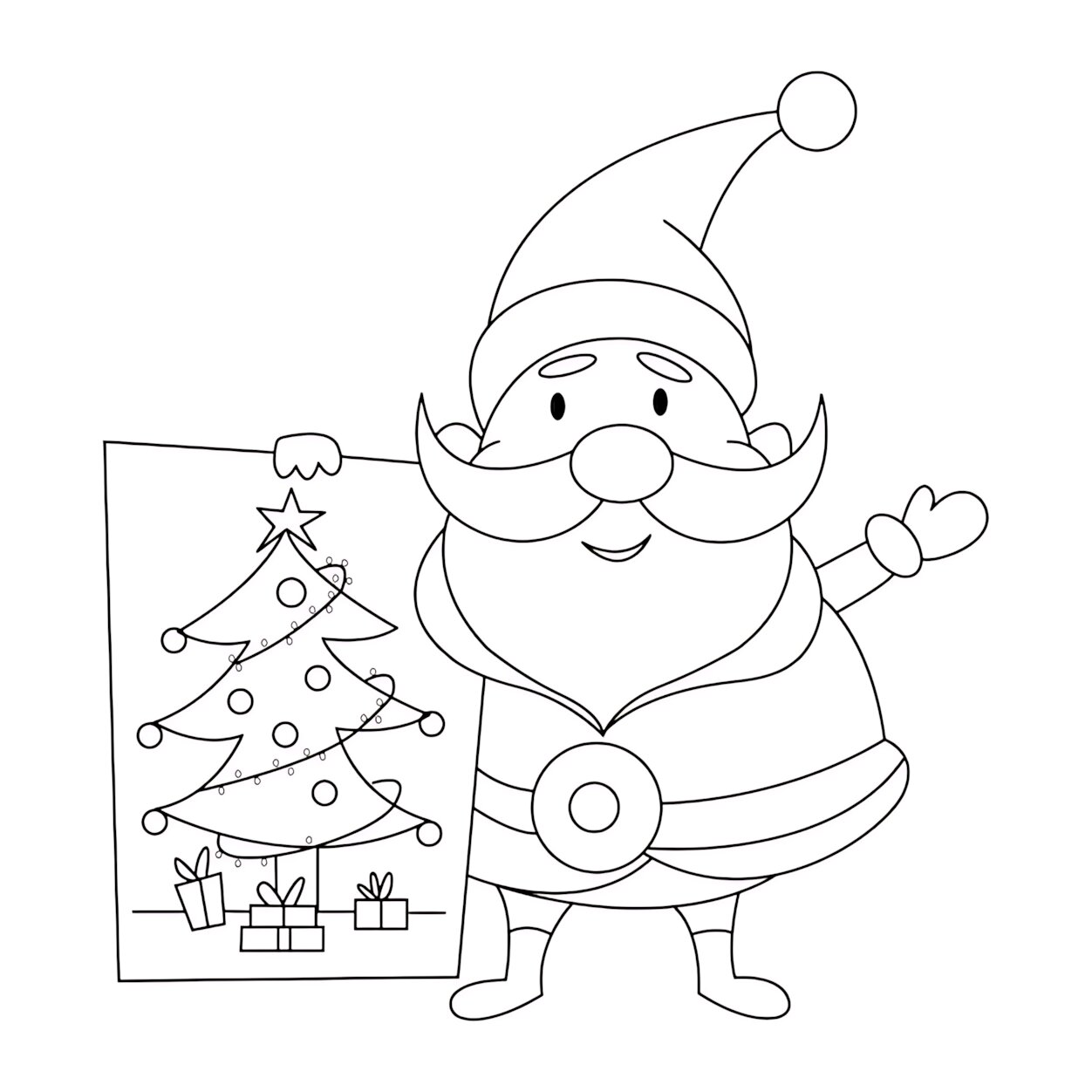 Mutlu Noel Baba Boyama Sayfası
