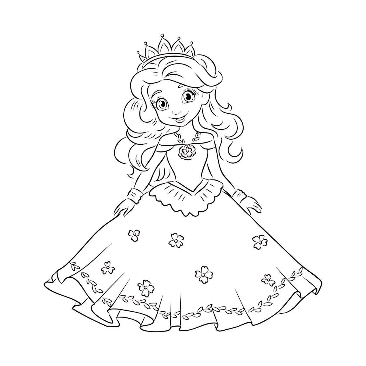 Prenses Boyama Sayfası-4