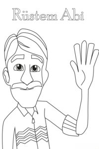 Rafadan Tayfa Rüstem Abi Boyama Sayfası