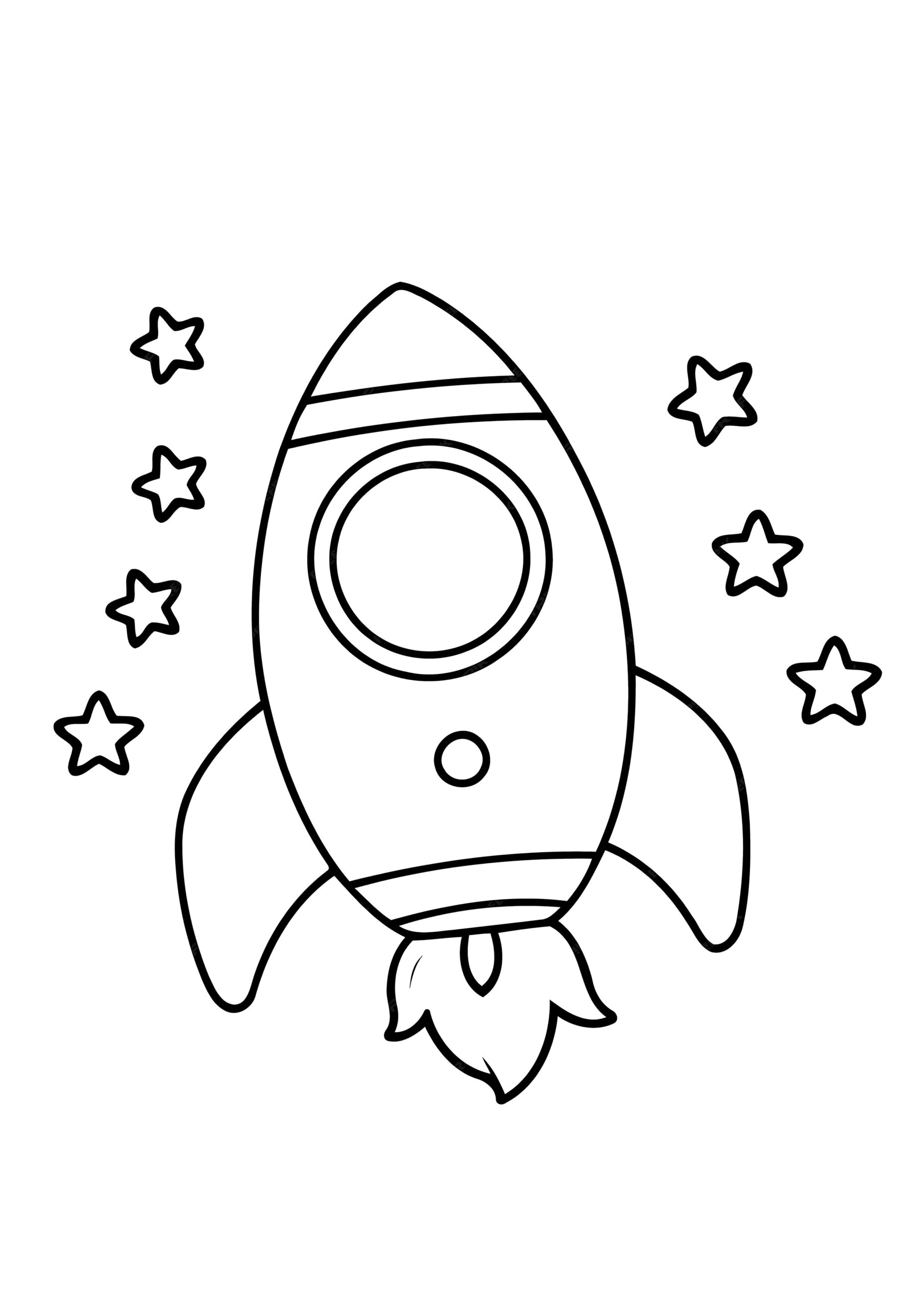 Roket Boyama Sayfası-2