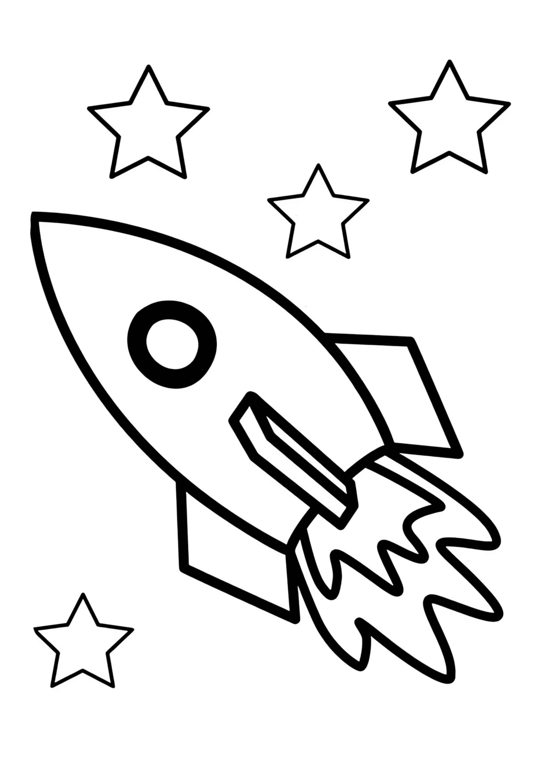 Roket Boyama Sayfası-5