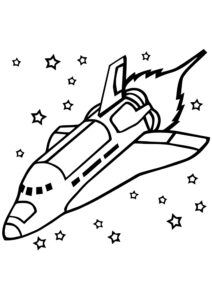 Uzay Aracı Boyama Sayfası-1