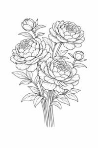 Şakayık Çiçeği Ücretsiz Boyama Sayfası