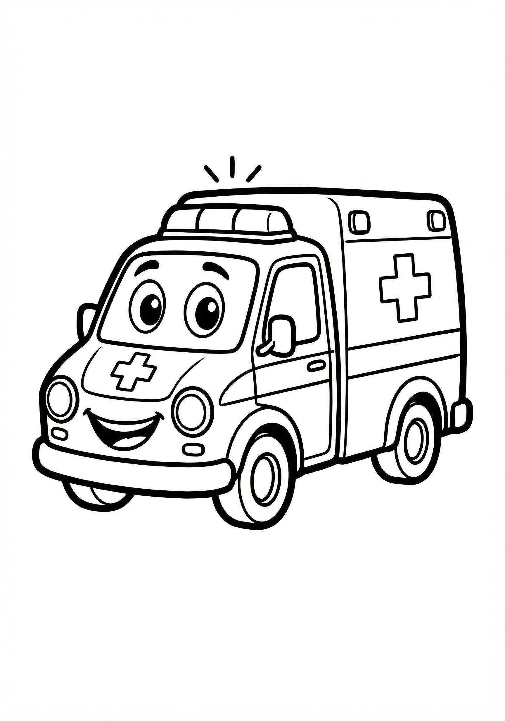 Sevimli Ambulans Resmi Boya