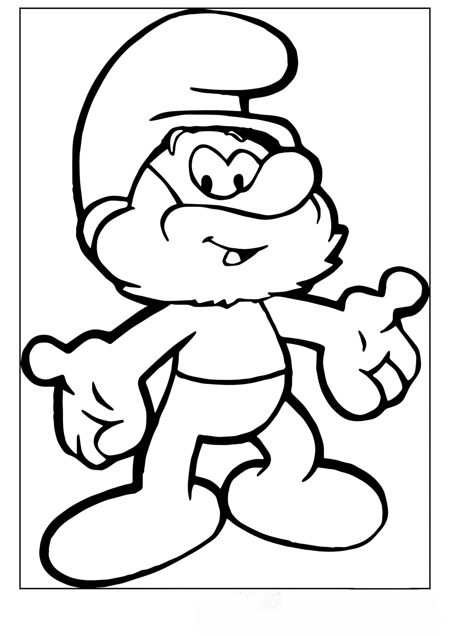 Şirin Baba Boyama Sayfası