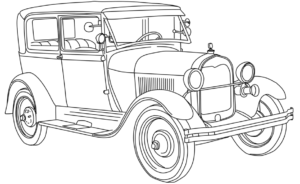 1928 Ford Model Bir Boyama Sayfası