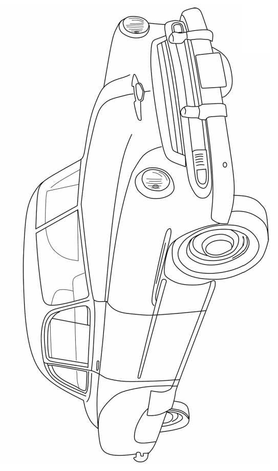 1951 Chevrolet Deluxe Boyama Sayfası