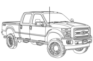 2014 Ford F250 Boyama Sayfası