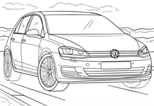 2018 Volkswagen Golf Boyama Sayfası