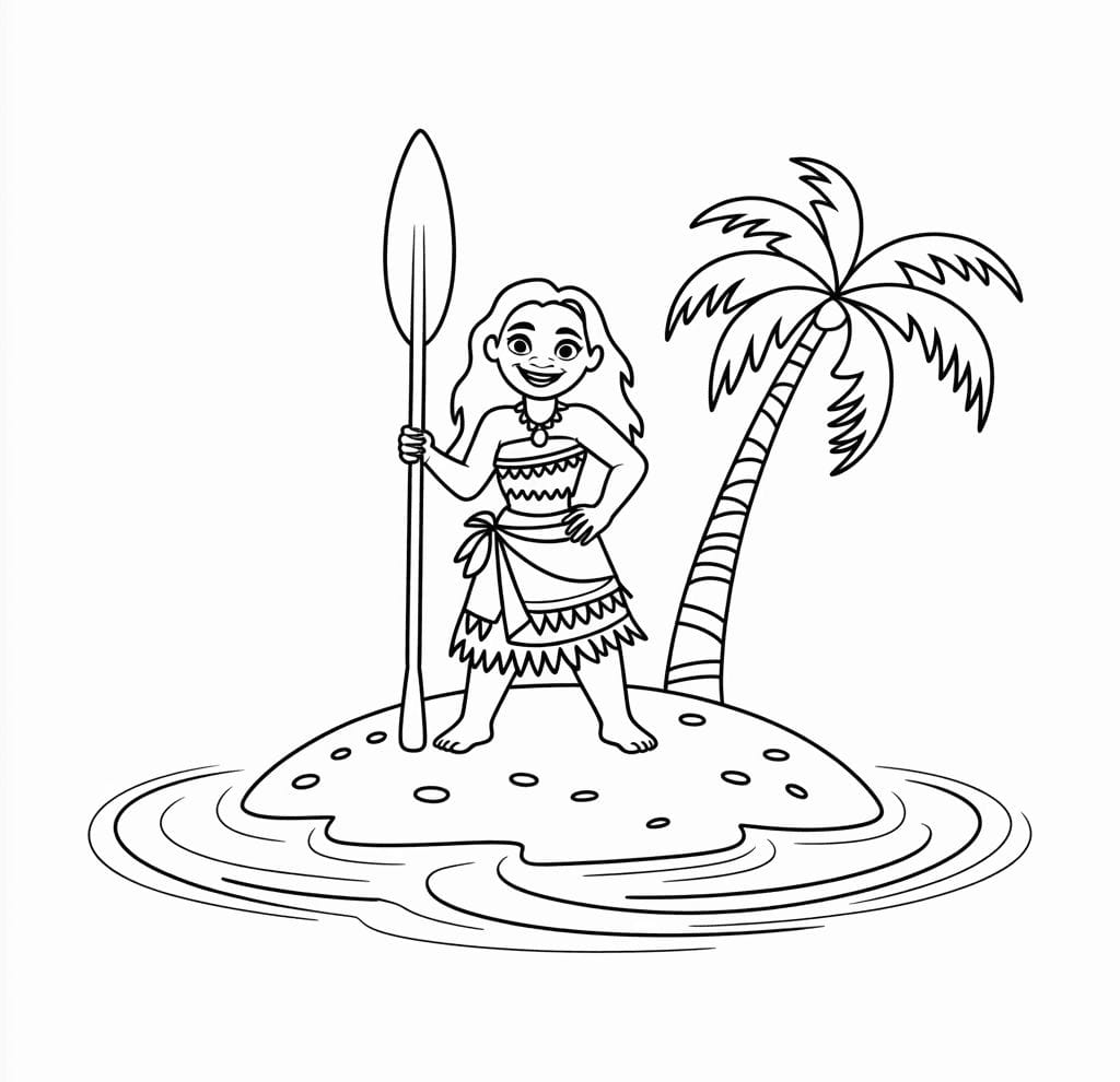 Moana Adada Boyama Sayfası