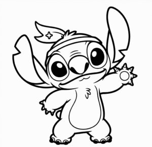 Anime Tarzında Dikiş Boyama Sayfası