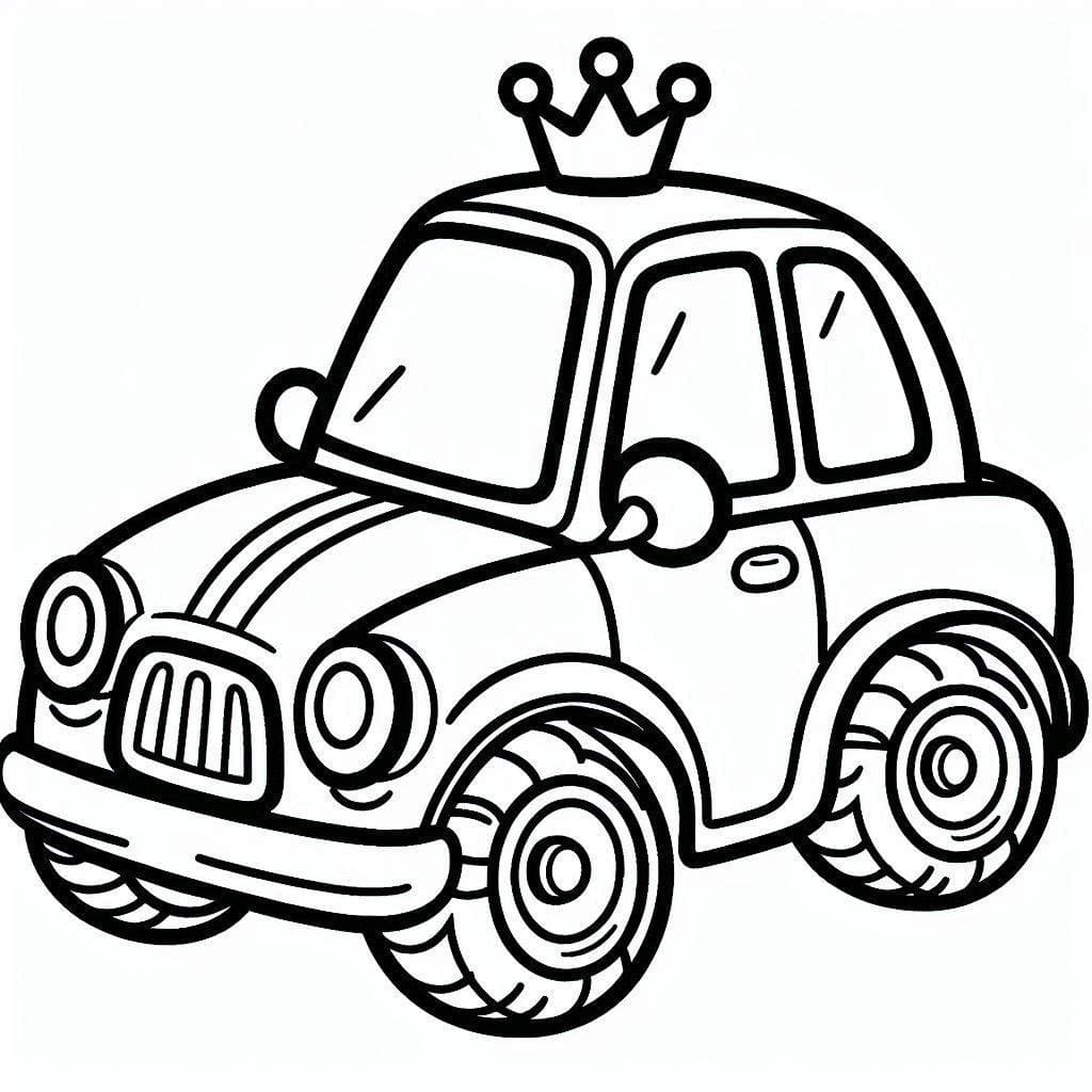 Araba Çiz Boyama Sayfası