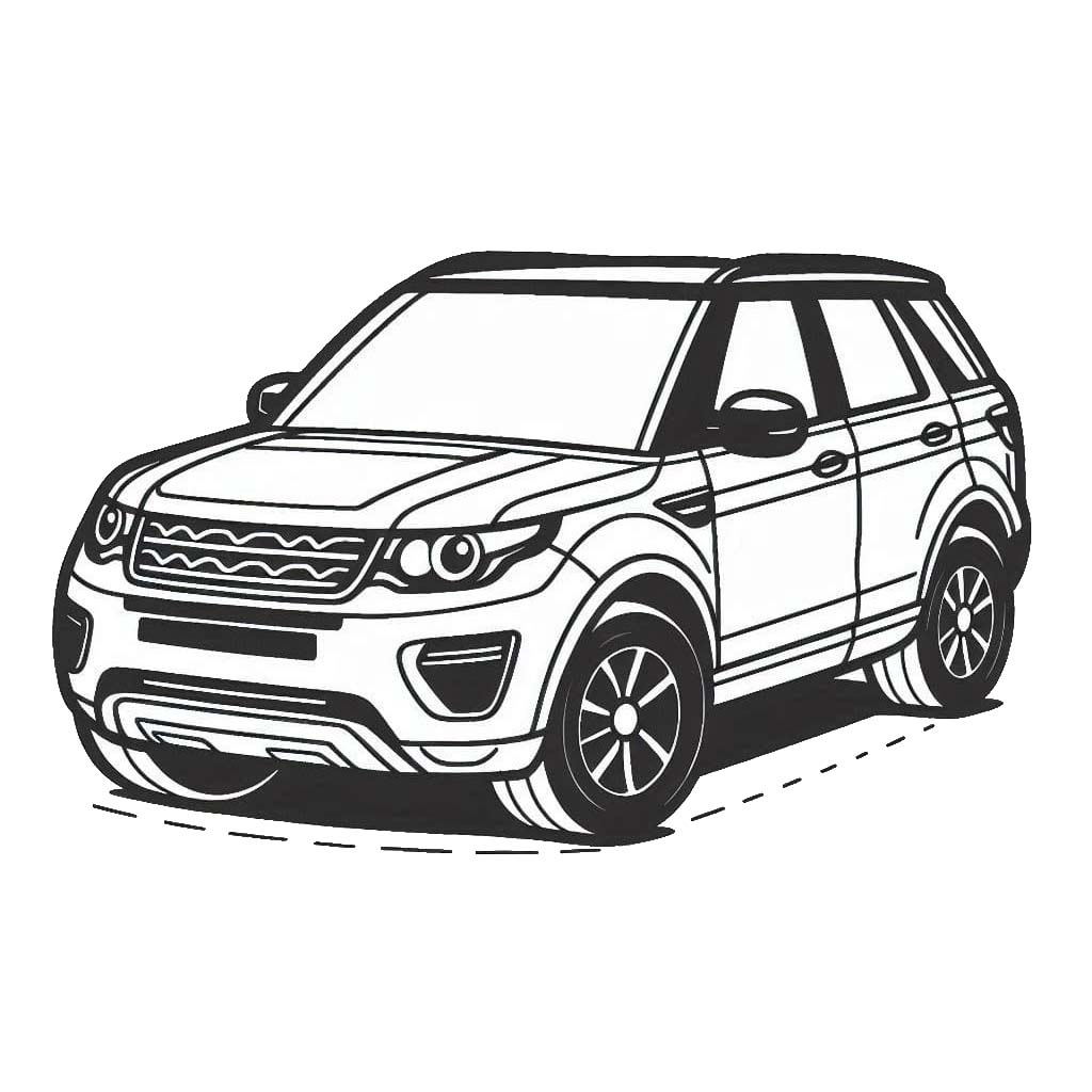 Araba Sayfa 1 Boyama Sayfası