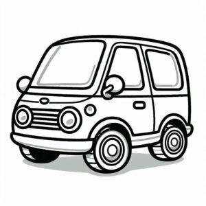 Araba Sayfa 2 Boyama Sayfası