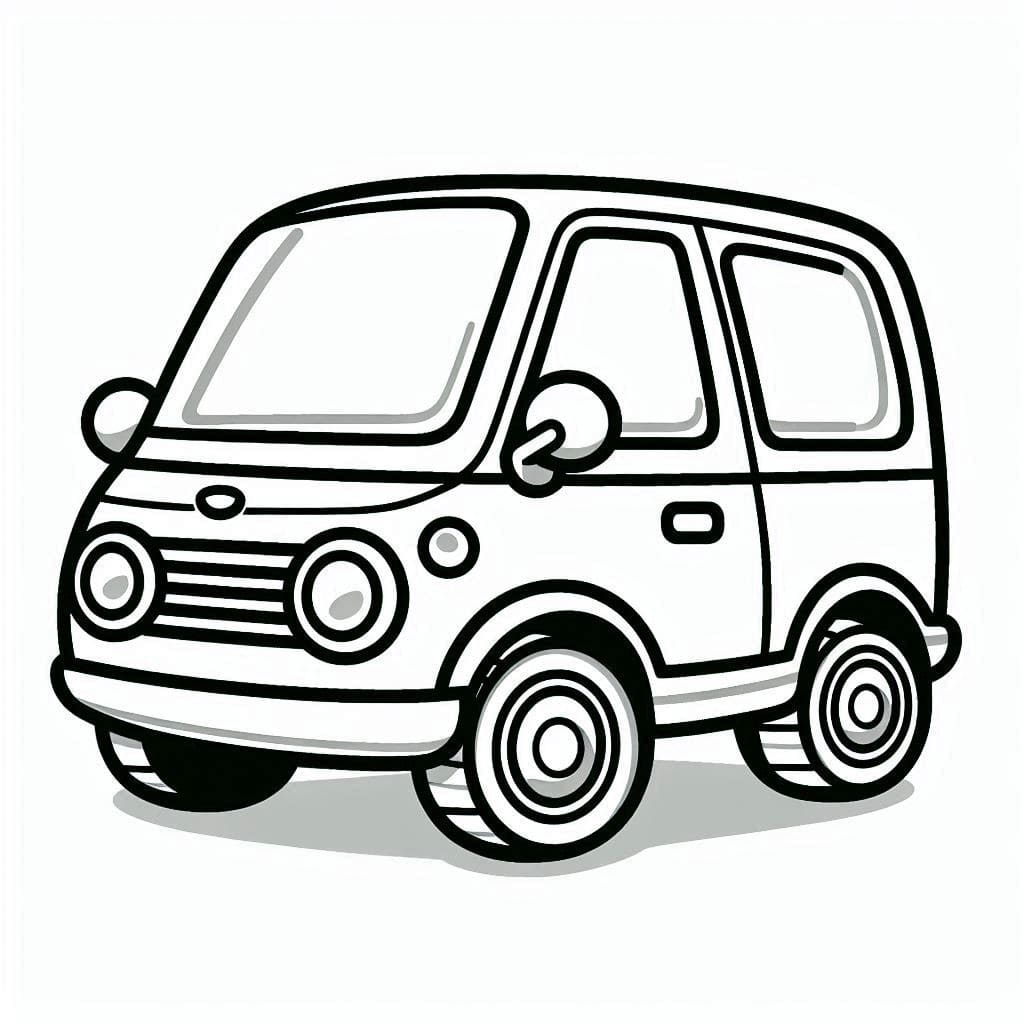 Araba Sayfa 2 Boyama Sayfası