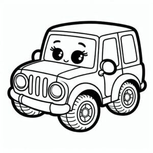 Araba Sayfa 3 Boyama Sayfası