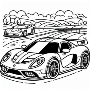 Araba Sayfa 4 Boyama Sayfası