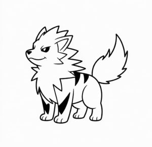 Arcanin Pokémon'U Boyama Sayfası