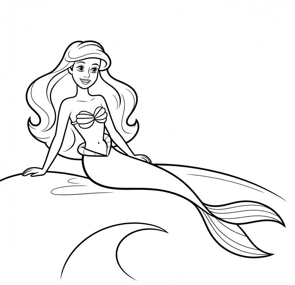 Ariel Barbie Boyama Sayfası