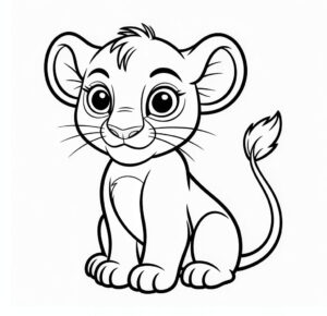 Aslan Kral'Dan Kiara Boyama Sayfası