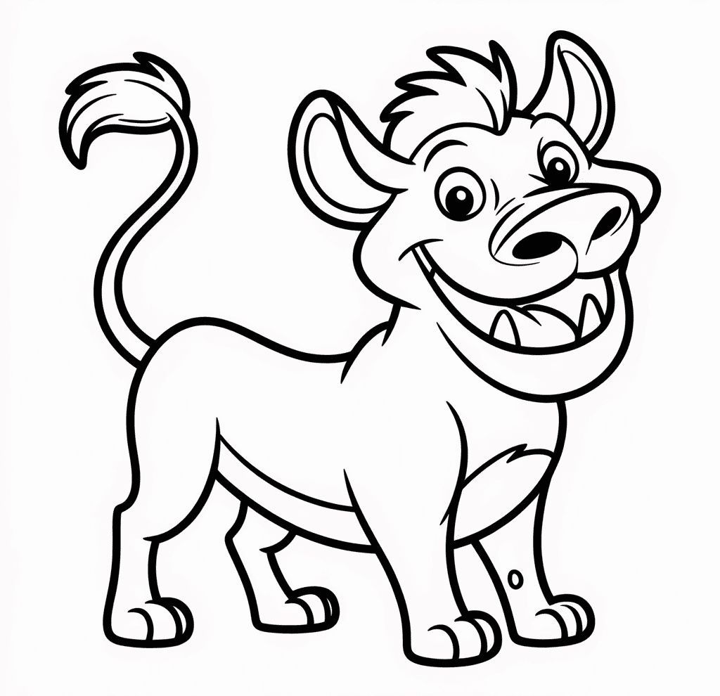 Aslan Kral’Dan Pumbaa Boyama Sayfası