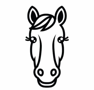 At Yüzü Boyama Sayfası