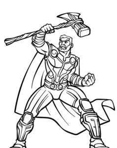 Avengers (Yenilmezler) Boyama Sayfası Indir 13