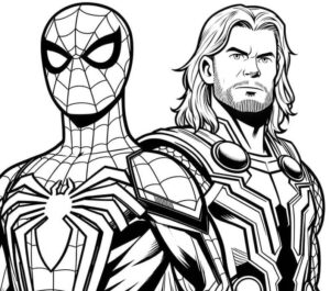 Avengers (Yenilmezler) Boyama Sayfası Indir 16