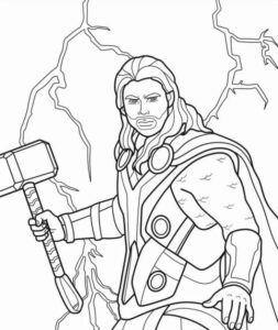 Avengers (Yenilmezler) Boyama Sayfası Indir 30