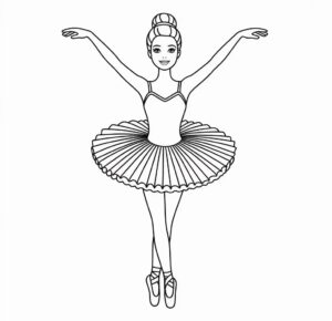 Barbie Bale Dancer Boyama Sayfası