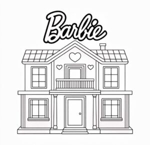 Barbie Rüya Evi Boyama Sayfası