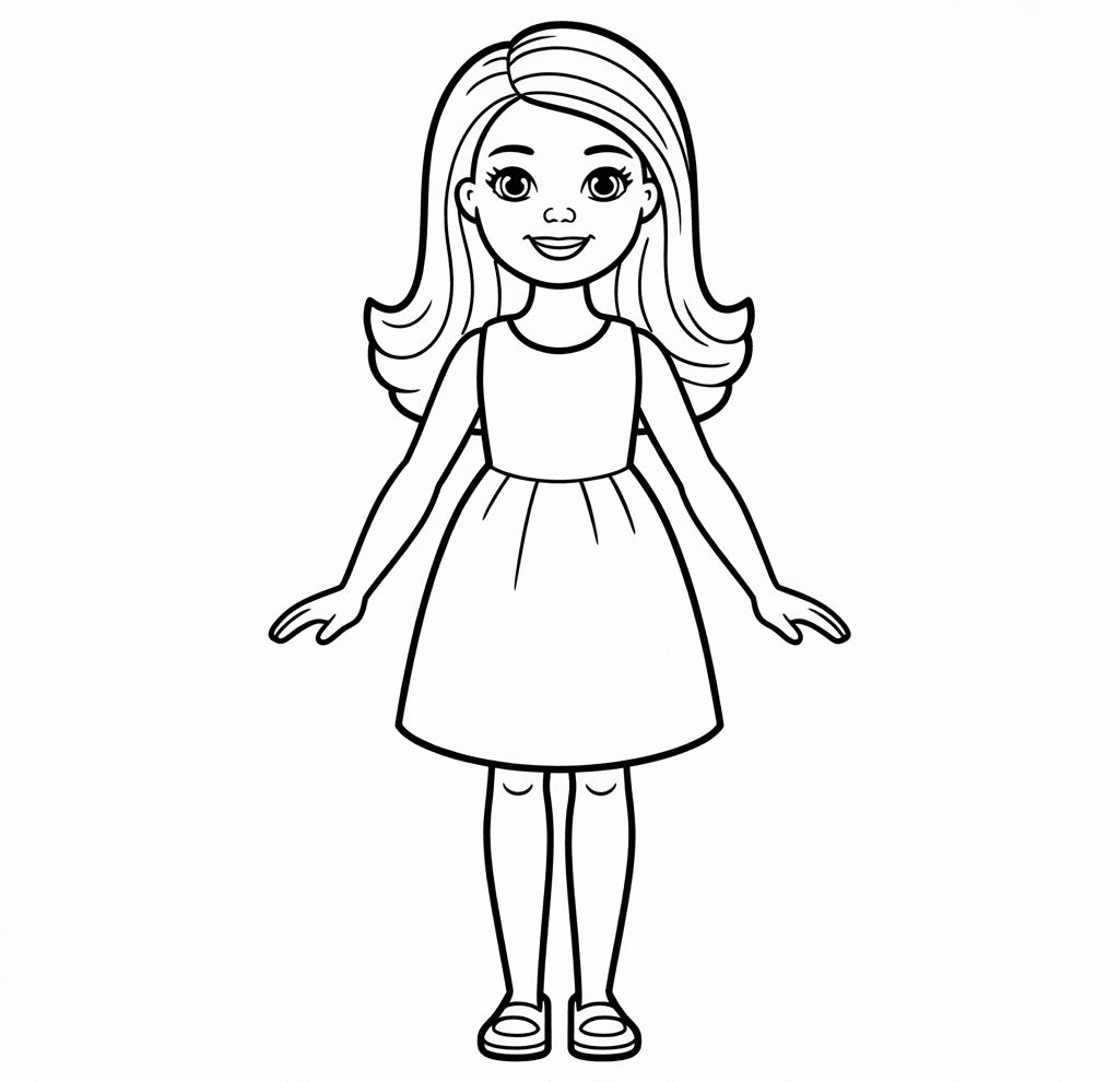 Barbie’Den Chelsea Boyama Sayfası