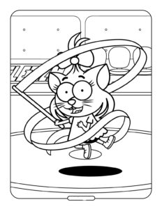 Canan Jimnastik Boyama Sayfasi