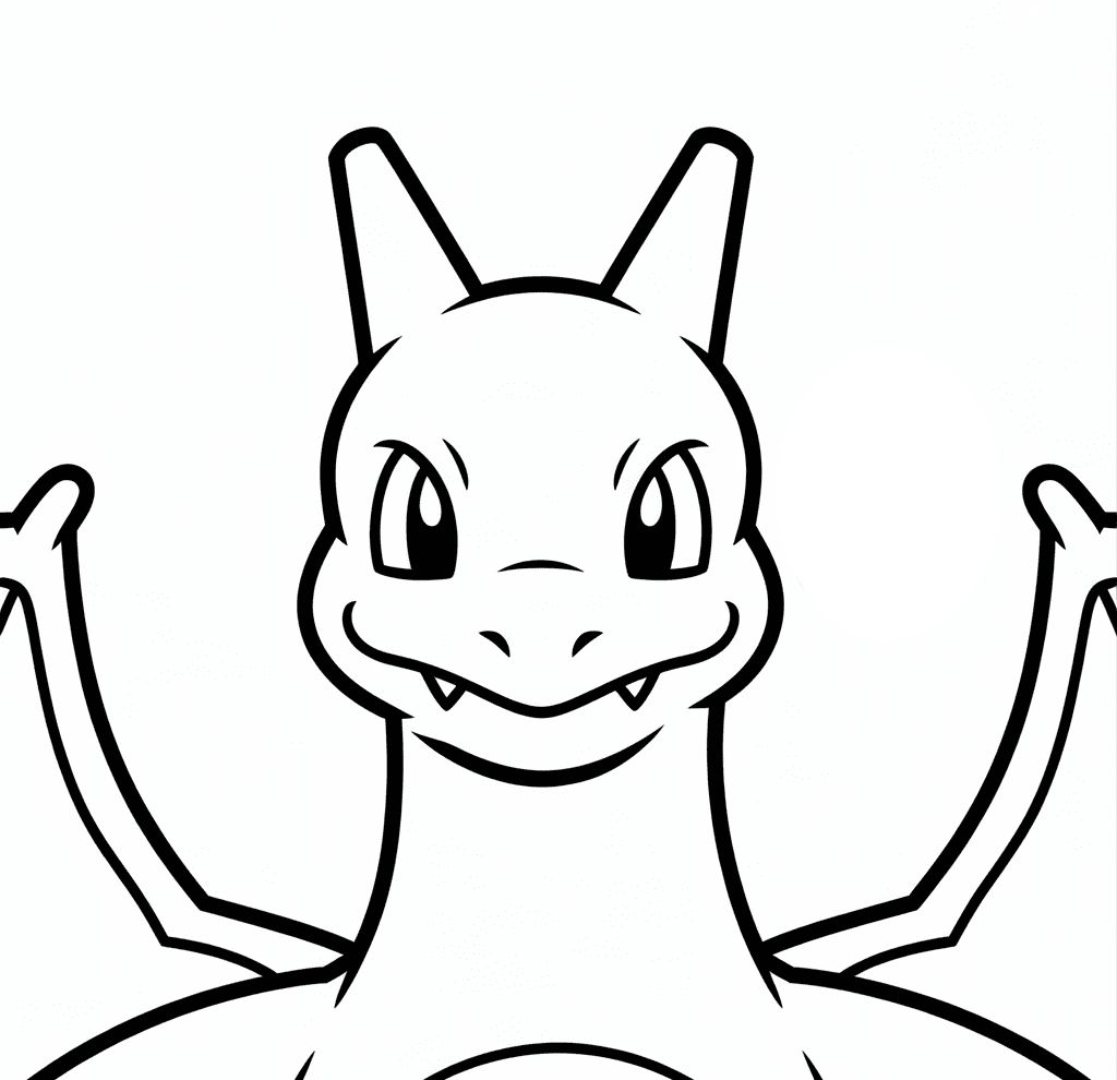 Charizard Başlığı Boyama Sayfası