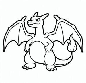 Charizard Pokémon Boyama Sayfası