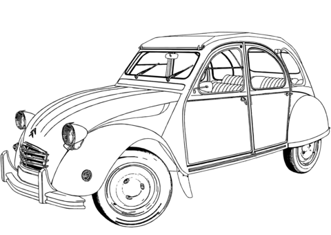 Citroen 2Cv Boyama Sayfası